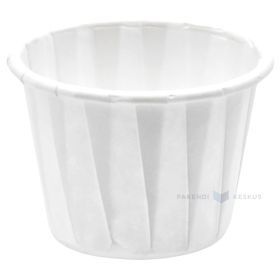 Degustacinis padažų indelis, Ø44 mm, 30 mm aukštis, 30 ml, baltas, 250 vnt./pak.