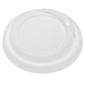 Baltas dangtelis 350ml popieriniam puodeliui, 100vnt/pakuotė
