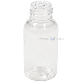 Plastikinis buteliukas "Boston Round" PET 50ml skersmuo 24mm