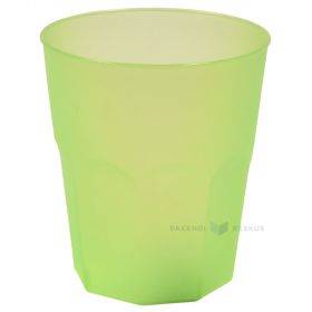 Stiklinė, žalia plastikinė 350ml PP 50x plovimų