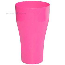 Kokteilių stiklinė, rožinė 600ml SAN 500x plovimų