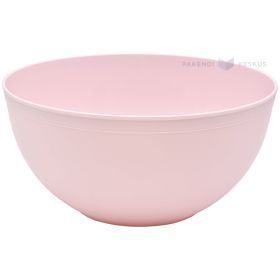Daugkartinio naudojimo rožinis salotų indas 3350ml, 23,5cm, 125x plovimų