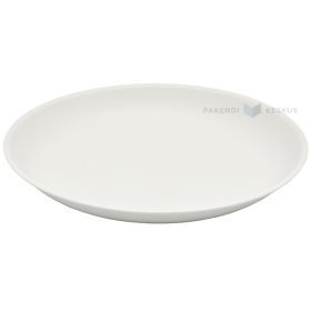Daugkartinio naudojimo pilka plastikinė lėkštė 20,8cm 125x plovimų