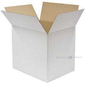 Gofruoto kartono dėžė, balta 390x310x350mm