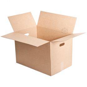Gofruoto kartono dėžė su rankenomis 580x380x400mm