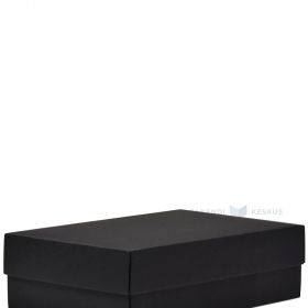 Dovanų dėžutės dangtelis juoda sp 340x220x115mm, XL