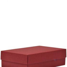 Kartoninė dėžutės viršutinė dalis bordo sp 266x172x78mm L