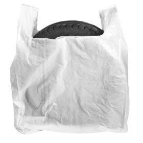 Maišai padangoms / Baltas plastikinis su rankenėle 70+30x110cm, 50vnt/pakuotė