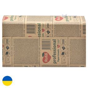 Popierinis rankšluostis „Ruta“, 225x230 mm, baltas, 2 sluoksnių, Z lankstymo, pakuotėje 200 lapelių