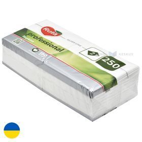 2-sluoksnių balta servetėlė 33x33cm Ruta professional,  250vnt/pakuotė