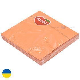 3-sluoksnių oranžinė servetėlė 33x33cm, 20vnt/pakuotė