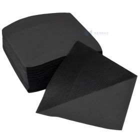 1-sluoksnio juoda servetėlė 24x24cm, 300vnt/pakuotė