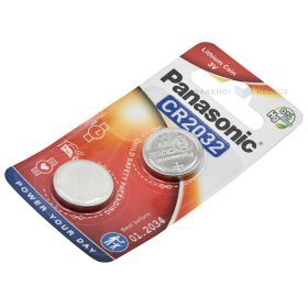 Baterijos, CR2032 tipo, Panasonic, CR2032/2B, pakuotėje 2 vnt.