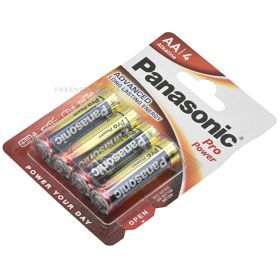 Baterijos, AA tipo, Panasonic Pro Power, LR6PPG/10B, pakuotėje 4 vnt.
