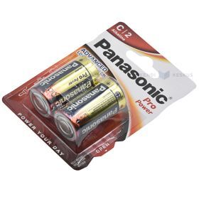 Baterijos, LR14/C tipo, Panasonic Pro Power, LR14PPG/2B, C2, pakuotėje 2 vnt.