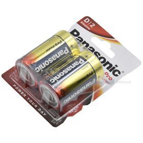 Baterijos, LR20PPG tipo, Panasonic Pro Power, LR20PPG/2B, D2, pakuotėje 2 vnt.