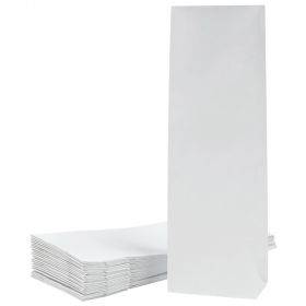 Balto popieriaus maišelis su platinta apačia 10+6x25cm, 25vnt/pakuotė