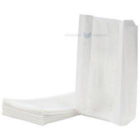 Balto popieriaus maišelis su langeliu 16+7,5x28cm, 100vnt/pakuotė