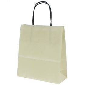 Dramblio kaulo sp popierinis maišelis suktomis rankenėlėmis 19+8x21cm