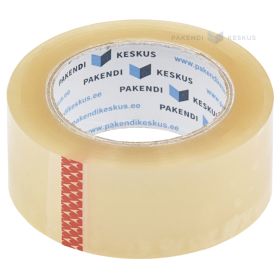 Skaidri lipni pakavimo juosta 48mm plotis akrilinė, 132m/rulonėlis