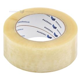 Skaidri lipni pakavimo juosta 48mm plotis hot-melt, 132m/rulonėlis