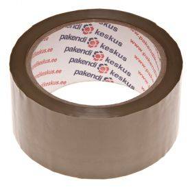 Ruda lipni pakavimo juosta 48mm plotis solvent, 66m/rulonėlis