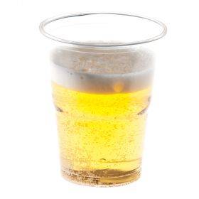 Skaidrus plastikinis gėrimų puodelis rPET 400ml, 50vnt/pakuotė