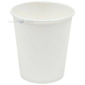 Baltas biopopieriaus puodelis 300ml, 100vnt/pakuotė