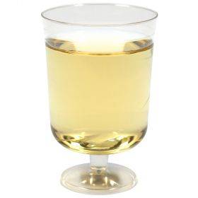 Plastikinė vyno ir konjako taurė su stoveliu 100ml/10cl, 14vnt/pakuotė