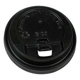 Juodas dangtelis 350ml popieriniam puodeliui, 100vnt/pakuotė