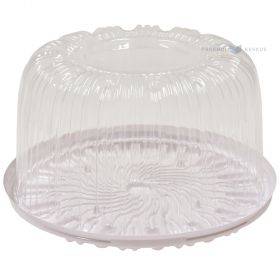 Plastikinė torto dėžutė 0,5kg, 10vnt/pakuotė