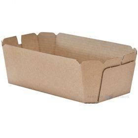 Rudas kartoninis indelis uogoms 1000ml / 1L 186x115x60mm