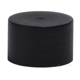 Juodas matinis kamštelis 24mm