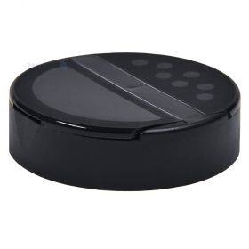Stiklainio PP dangtelis 63mm, juodas, perskirtų dalių su plomba
