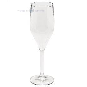Šampano taurė, plastikinė 150ml SAN 500x plovimų