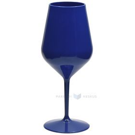 Vyno taurė, TT, 470 ml, tamsiai mėlyna, daugkartinio naudojimo