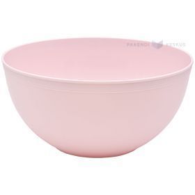 Daugkartinio naudojimo rožinis salotų indas 3350ml, 23,5cm, 125x plovimų