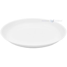 Lėkštė, PP, diam. 23,5 cm, balta, daugkartinio naudojimo