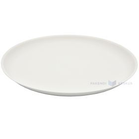 Daugkartinio naudojimo pilka plastikinė lėkštė 27,4cm 125x plovimų